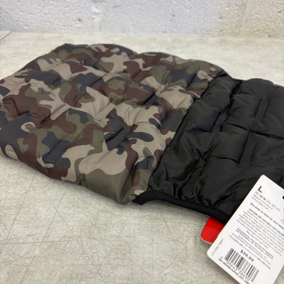 Dog Lightweight Reflective Puffer Vest Camouflage Navy, Reddy Size L For 17"-19"