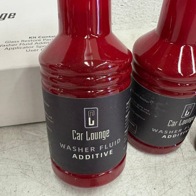 Car Glass Cleaning Kit, 3-Washer Fluid Additive, 1-Glass Restore Paste, 1-Sponge