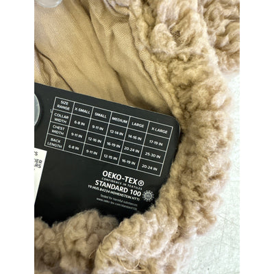 UGG Classic Sherpa Pet PJ's, Hook & Loop Straps, Soft & Cozy, Tan - Small