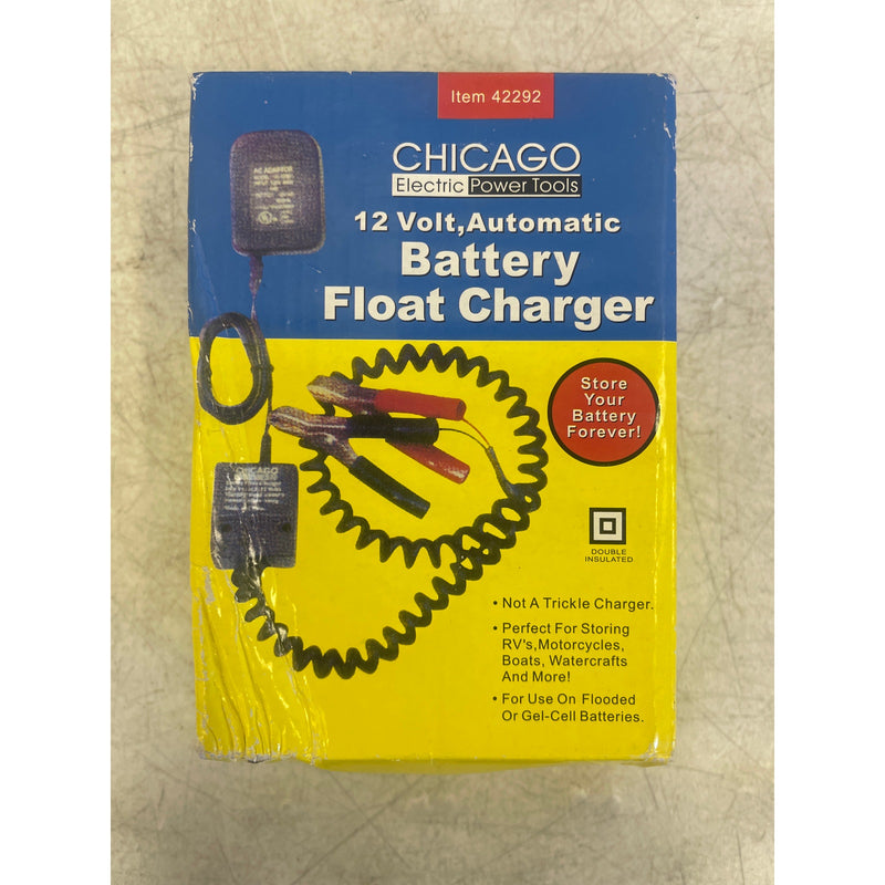 CHICAGO 12 V AUTOMATIC BATTERY FLOAT CHARGER For Flooded or Gel-Cell Batteries