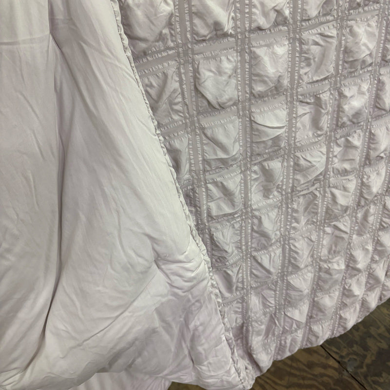 Koolaburra by UGG Full Comforter Set w 2 Pillow Shams, Square Pattern, Beige