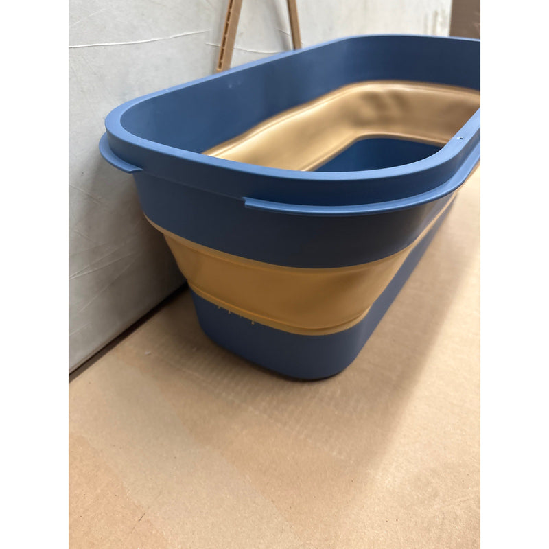 MircleMop Collapsible Mop Bucket, Blue and Tan JUST THE BUCKET 22x10x8"