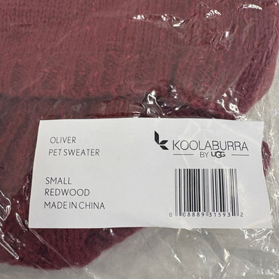 Koolaburra by UGG Pet Oliver Sweater, Dog Jacket, 12-13" Collar, Red - Small