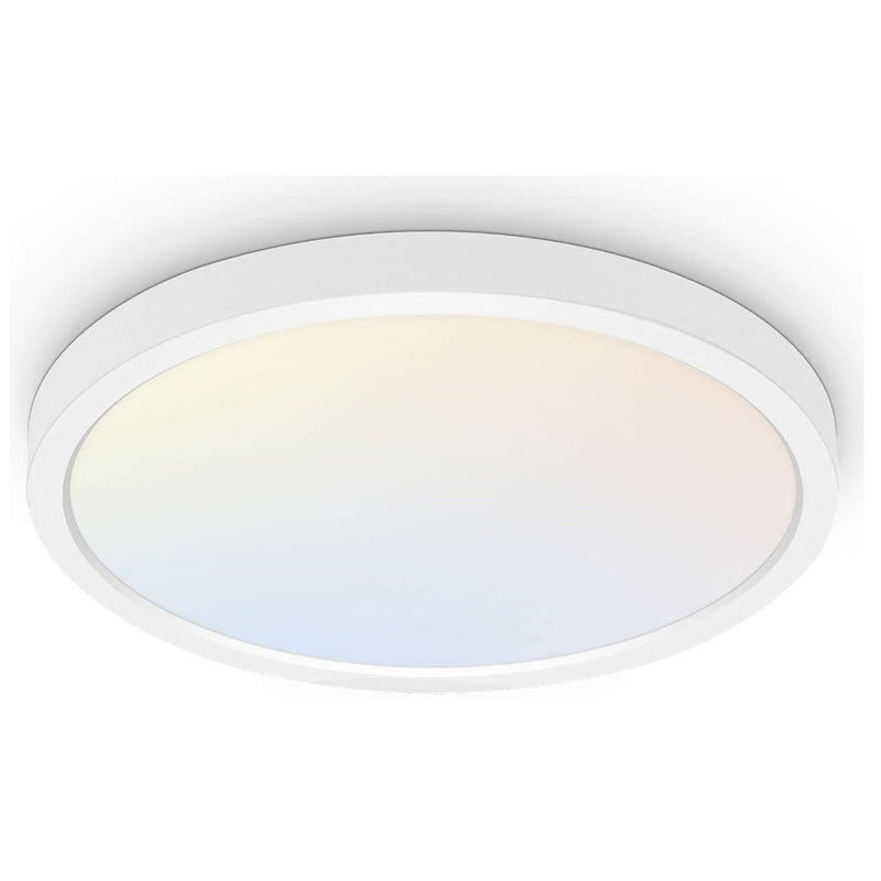 Hykolity 18" LED Round Flat Panel Light, White, 32W, 3200lm, 3000K/4000K/5000K