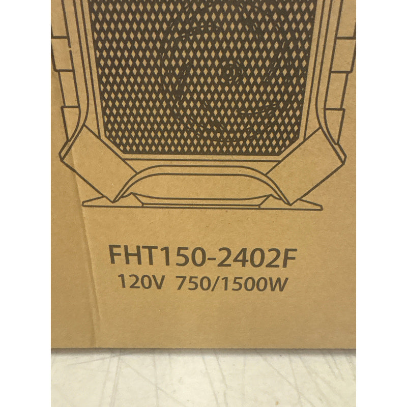 Owleasy Fan Heater Adjustable 750/1500W, Small Portable Heater - Black 120V