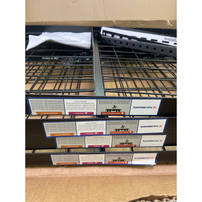 FLEXIMOUNTS 4'X8' Overhead Garage Adjustable Ceiling Storage BLACK GR48B Missing Hardware