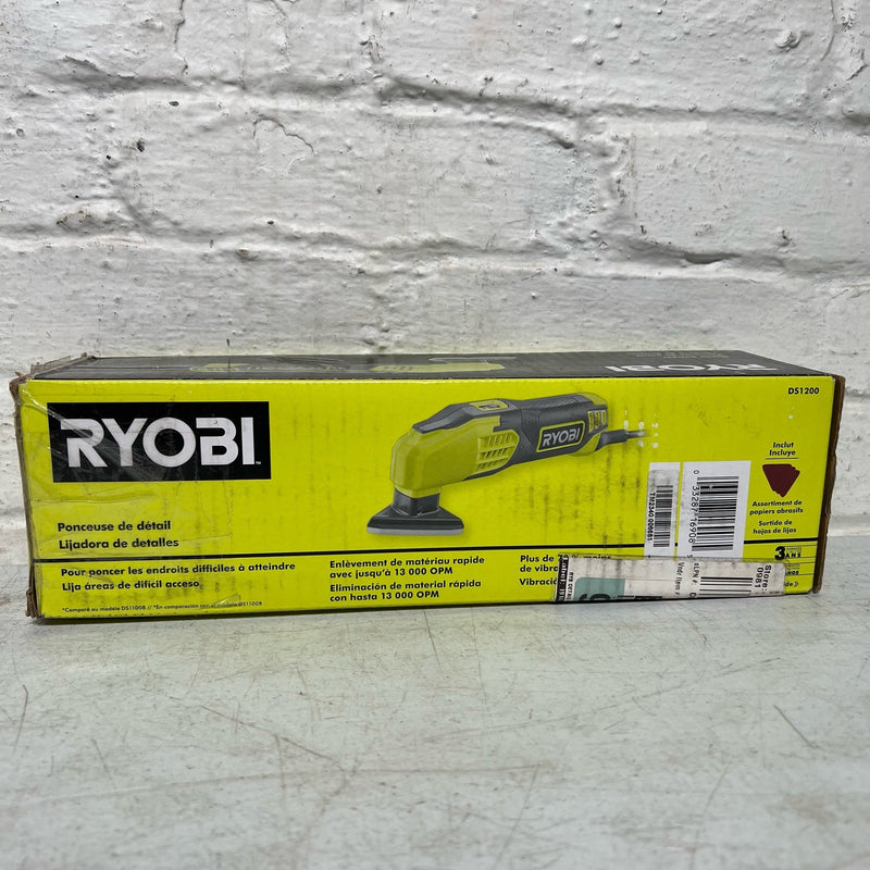 RYOBI Detail Sander, 0.4 Amp 2-7/8 in. Corded Electric, 13,000 OPM