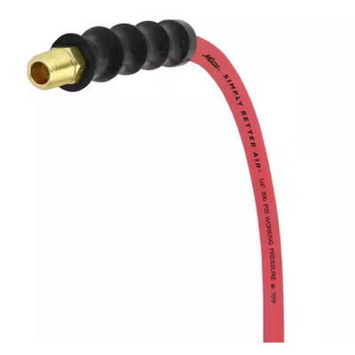 Milton Industries 1/4"x50' Rubber Air Hose, Ultra Lightweight 300 Max PSI - Red