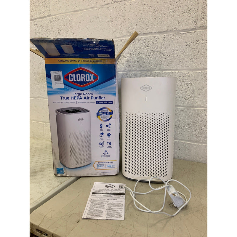 Clorox Large Room 1,500 sq ft True HEPA Air Purifier Energy Star Certified 11010