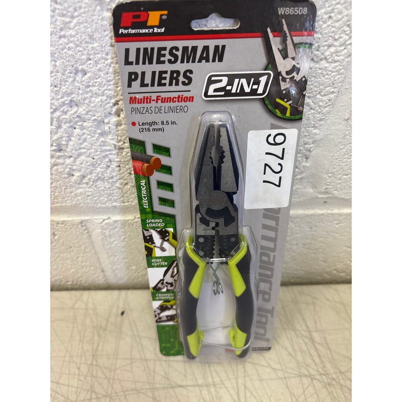 Performance Tool 8-1/2 in. Multi-function Linesman Pliers, Hand Tools - W86508