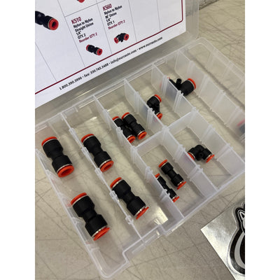 ‎S.U.R & R Auto Parts K555 Nylon Fuel Line Union Assortment, 12 Pieces