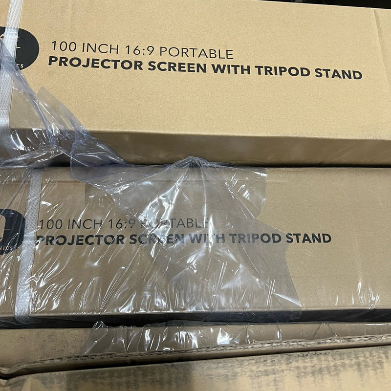 100-Inch Taotronics  4:3 Projector Screen, Adjustable, Metal Tripod Base BRAND NEW