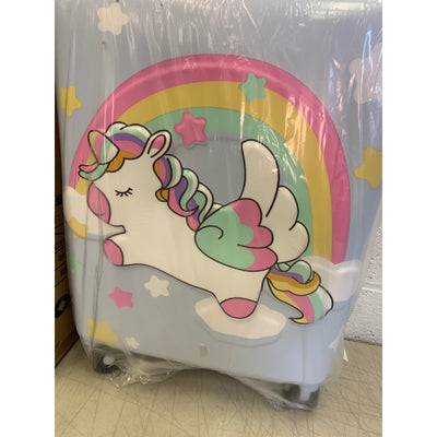 GinzaTravel 3D Cartoon Children's Luggage Trolley Case 20 inch Boys&Girls Blue