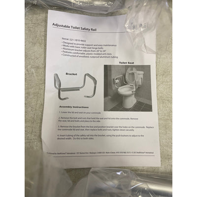 DMI Toilet Safety Rails Toilet Handles for The Elderly Toilet Safety Handrails