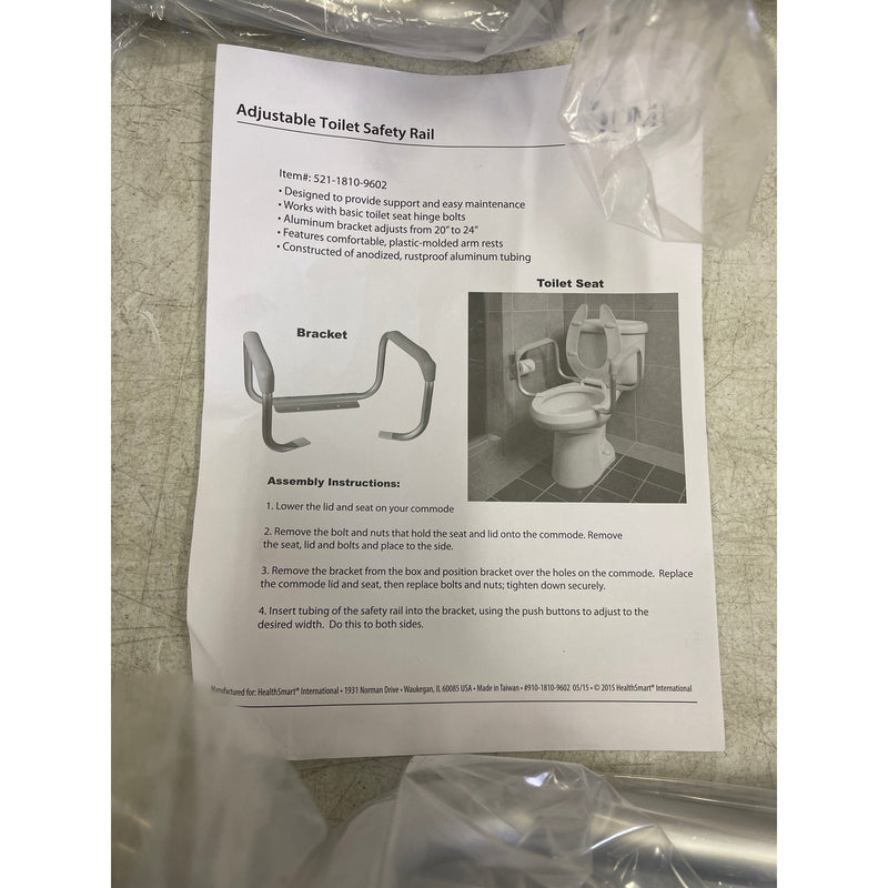 DMI Toilet Safety Rails Toilet Handles for The Elderly Toilet Safety Handrails