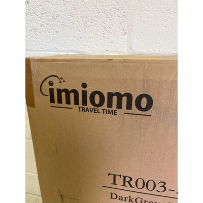 Imiomo 3-Piece Luggage Set, Suitcase w Spinner Wheels, Lightweight Hardside Grey