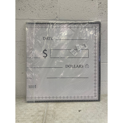 Crtiin Giant Check 55 x 30 Reusable Big Check Rigid Blank Checks 4 Pcs Dry Erase