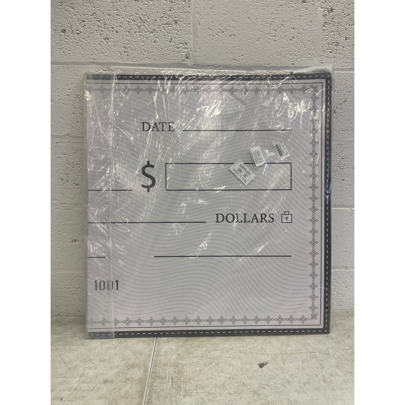 Crtiin Giant Check 55 x 30 Reusable Big Check Rigid Blank Checks 4 Pcs Dry Erase