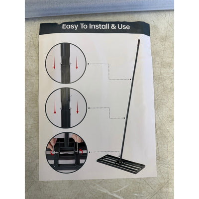 UUMENHA Heavy Duty Lawn Leveling Rake, 30"x 10", 6.5FT Steel Handle