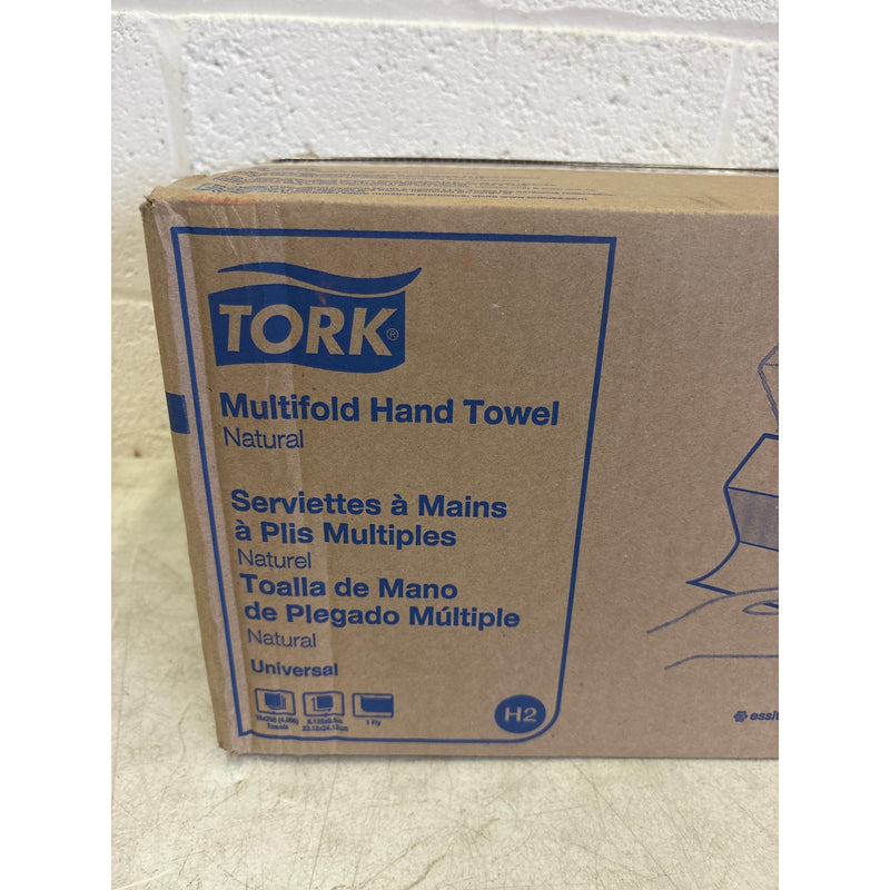Tork Multifold Hand Towel, 16 packs x 250 sheets, Natural, 100% recycled, MK520A