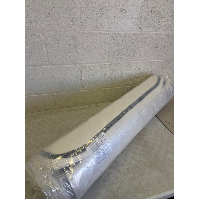 6-inch Twin Size Memory Foam Mattress with Polyester Outer Cover - White