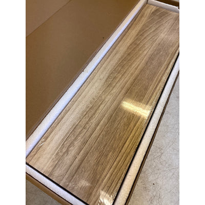 Set-of-2 Floating Shelves for Wall 24-Inch Light Wood Shelves, TAN, Light Brown