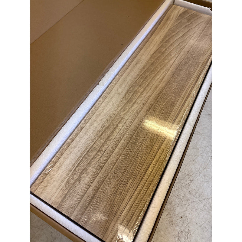 Set-of-2 Floating Shelves for Wall 24-Inch Light Wood Shelves, TAN, Light Brown