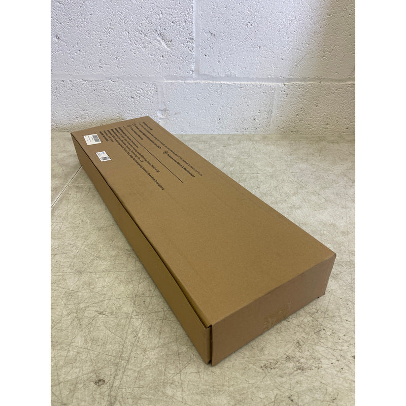 2-Pack Floating Wall Shelves Black 24x8x1.5" Invisible Brackets, Modern Storage