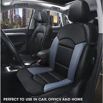1-Pack AutoCraft Car/SUV/Truck Seat Cushion Black/Grey Universal Breathable