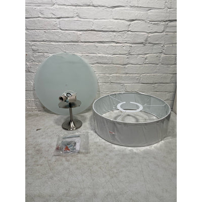 3-Light Semi-Flush Mount Light, Progress Lighting Collection 18" Brushed Nickel