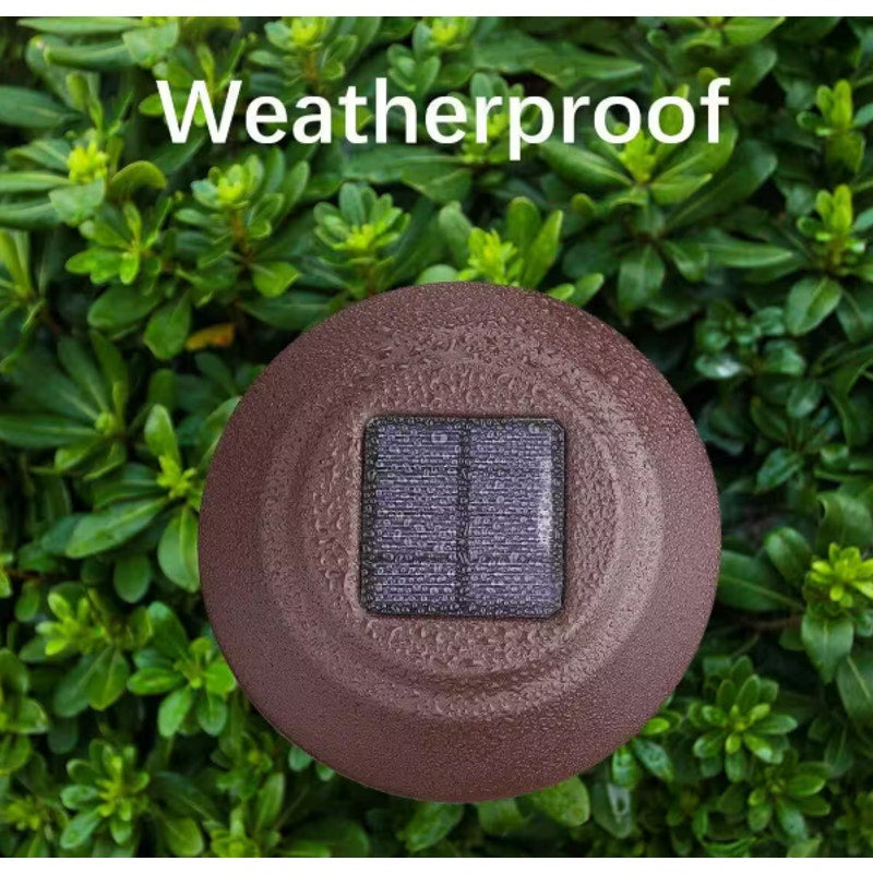 4-Pack Gigalumi LED Solar Bronze Path Lights, Brown, Aluminum, Weatherproof