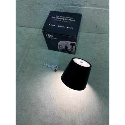 LED Wine Bottle Lamp 3-Color Wireless Bottle Table Touch Control - Black