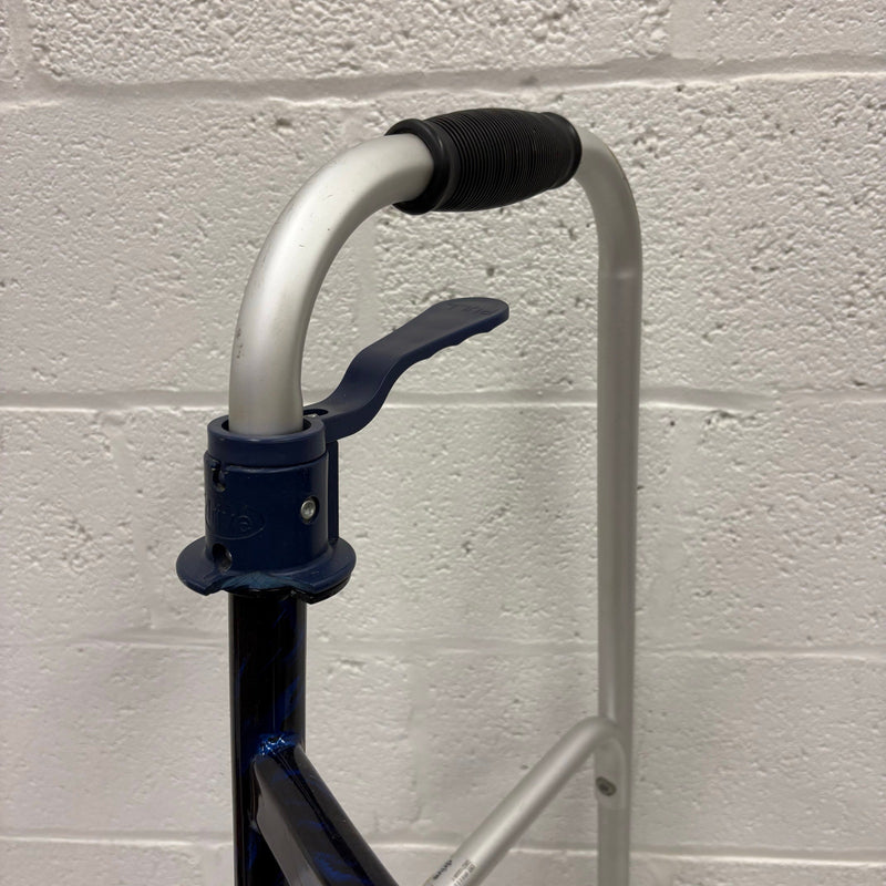 Drive Medical Trigger Release Folding Walker, Brushed Steel, 2 Wheels, 10226-1