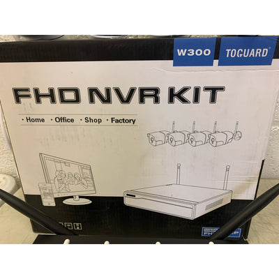 Toguard 4-Camera Surveillance System W300 1080P Wireless WiFi, Home , Office