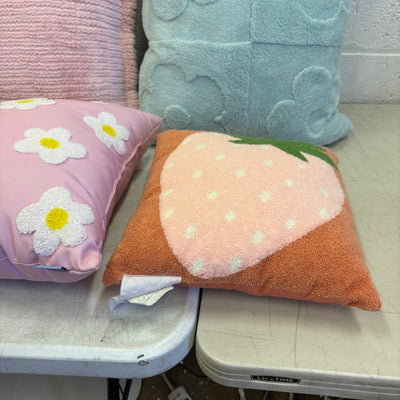 Mix-of-8 Decorative Square Pillows, Soft Fuzzy Couch Throw Pillows, Decorative