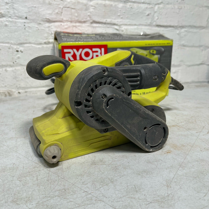 RYOBI 6 Amp Corded 3 in.W x 18 in.L Portable Belt Sander, 820 FRM, Damaged Cord