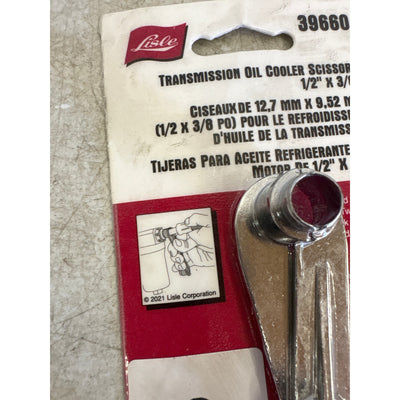 Lisle Transmission Oil Cooler Scissors 3/8" x 1/2" Two Sides, Hand Tools - 39660