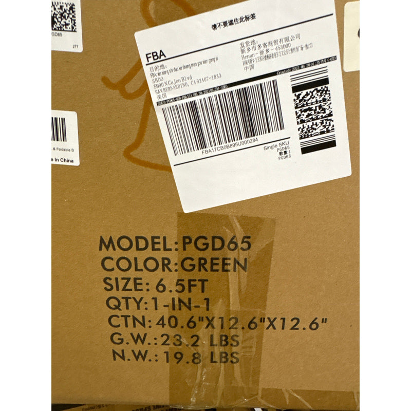 Okicolor 6.5ft Pre-Lit Artificial Christmas Tree Warm Lights & Metal Base Stand