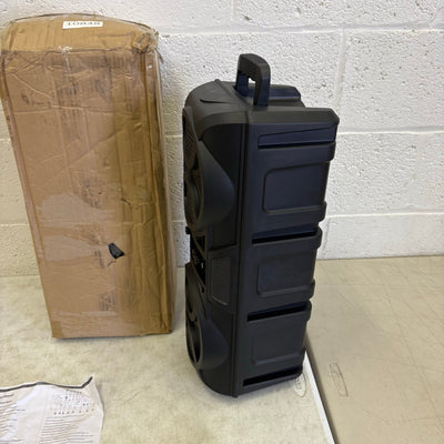 LED Lighting Bluetooth Portable Speaker Karaoke Machine - Black MZS-6216