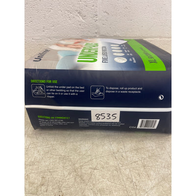 Unifree Disposable Underpads, Bed Pads, Super Absorbent, 50 Count XL 30"x36"