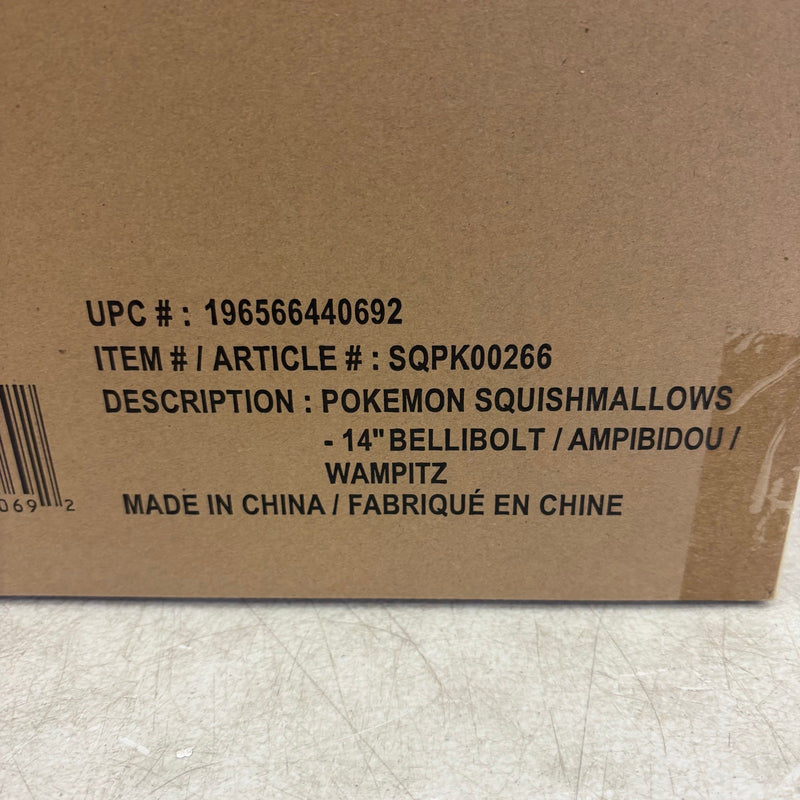 Squishmallows Original 14" Belibolt Pokémon Plush Ultrasoft Official Jazwares