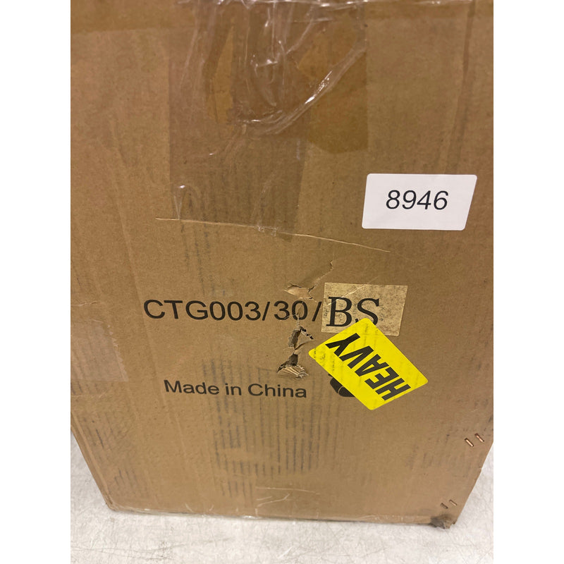 KASLANDI Solid Wood Nightstand with Legs, 2 Drawers & 2 Tier Shelf - Beige READ