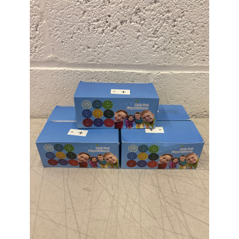 5-Sets Math Fidget Spinners Educational Toys Addition & Subtraction 9-pcs / Set