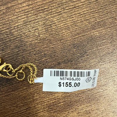 Julie Vos Rainbow Delicate Charm Necklace 24K Gold Plated - Shades of Jade