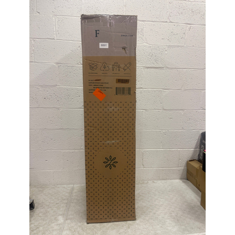 ZINUS FULL 8-inch Green Tea Memory Foam Mattress, Mattress in A Box, White