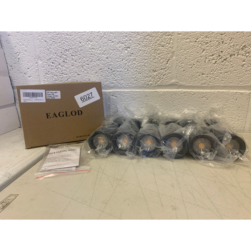 6-PACK EAGLOD 10W H Type Track Lighting Head Dimmable LED Halo Track Light 3000K