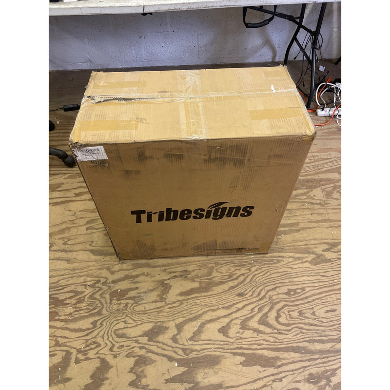 Tribesigns Wood Narrow End Table, Side Table Nightstand w 3-drawers, White