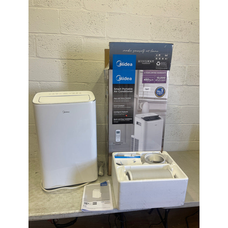 Midea Smart Air Conditioner 10,000 BTU DOE Portable with Wheels, Standup Unit