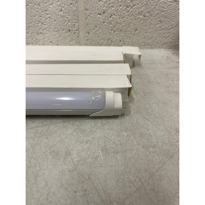 4-PACK JESLED Dual Row T8 LED Tube Light 4FT 24W Clear 3200Lm Double Ended Power