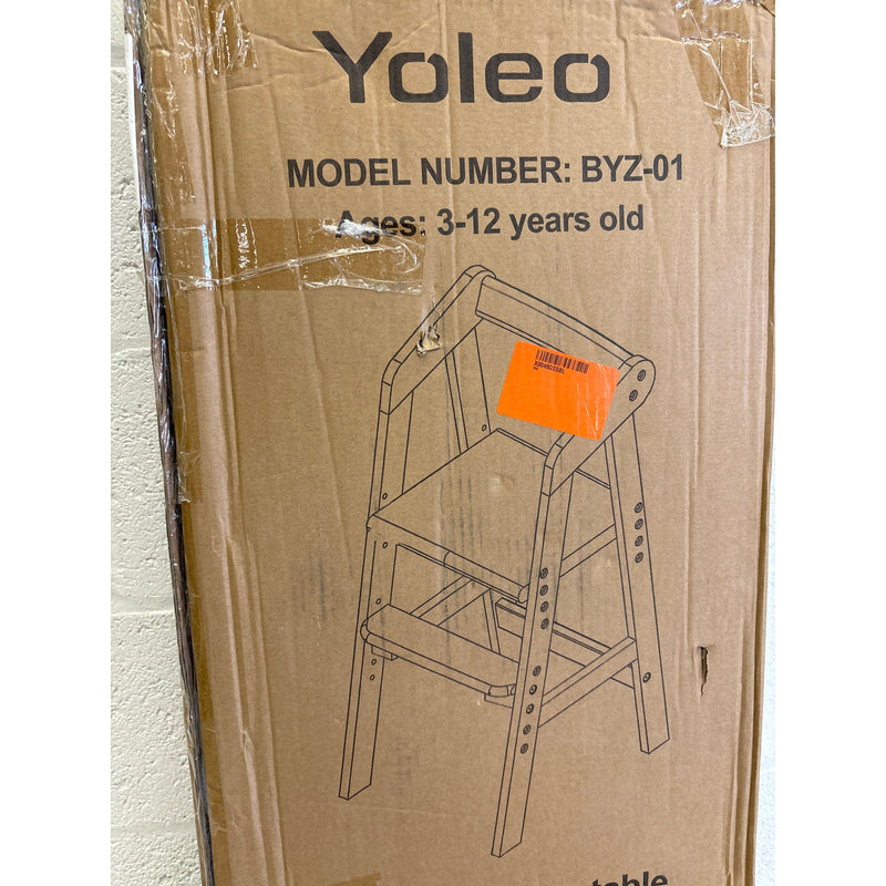 Yoleo Wooden High Chair for Toddlers to Teens, Adjustable Dining Feeding Chair